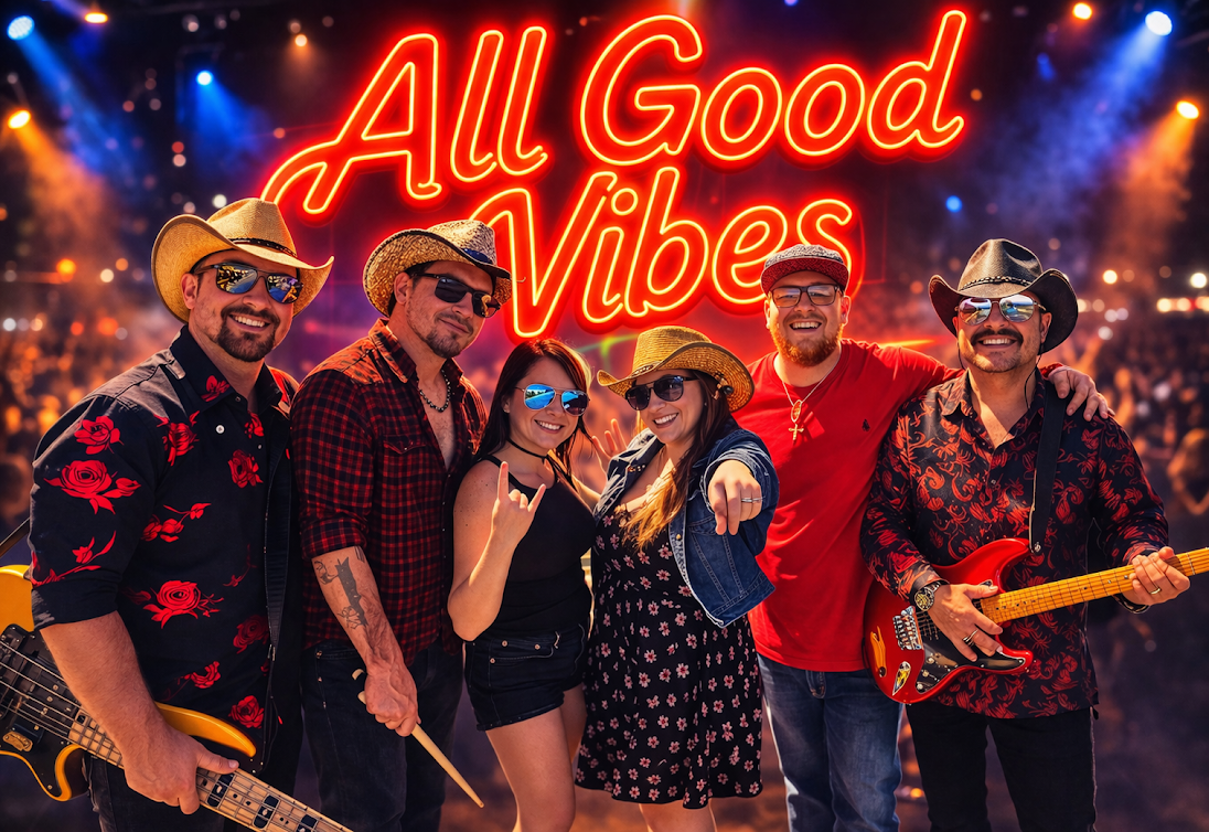 All Good Vibes promotional band portrait